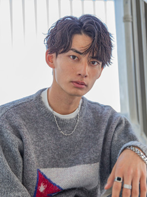 【小久保style】メンズカットツーブロックツイストウルフ