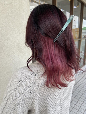 ピンク☆インナーカラー