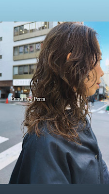 外国人風ドライパーマ/ウェーブミディアム