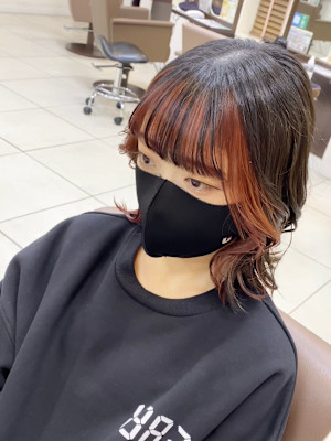 フェイスフレーミング　コーラルオレンジ