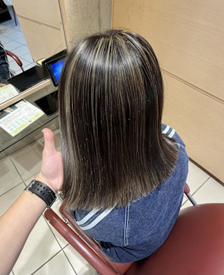 地毛を活かすハイライト  