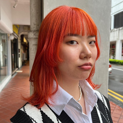 Orange hair × Layer style