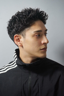 ツーブロックショート