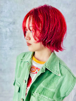 【おしゃれ上級者】ボブレイヤー×ビビットカラー