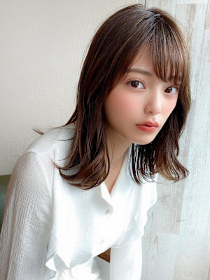 イメチェンウルフひし形シルエット外ハネボブ美髪ワンカール 