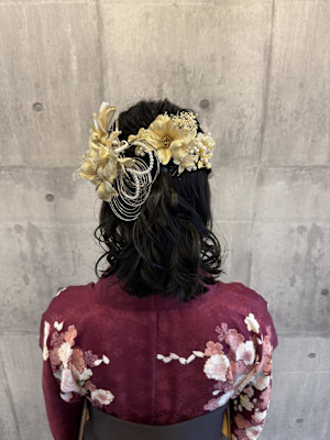 ハーフアップ/卒業式