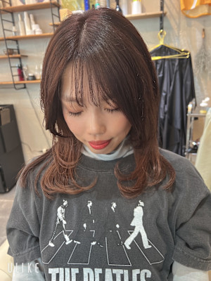 顔まわりパーマ