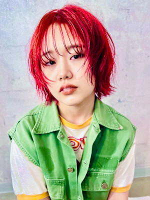 【おしゃれ上級者】ボブレイヤー×ビビットカラー