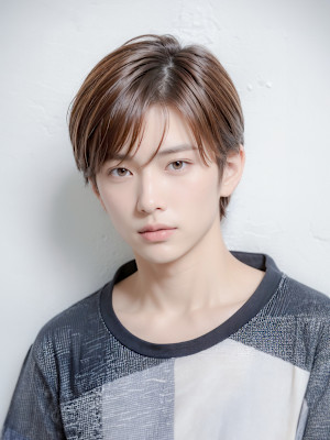 好印象！アップバングスタイル