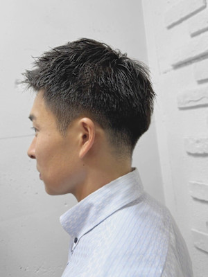 刈り上げツーブロックビジネスベリーショートフェード/池袋