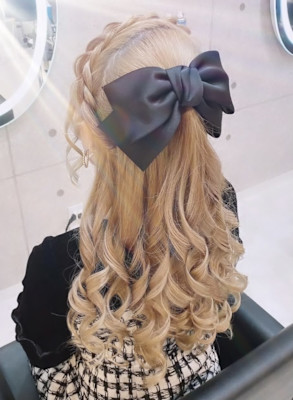 あみかちゅハーフアップ♪