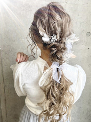 編みおろしポニー♪