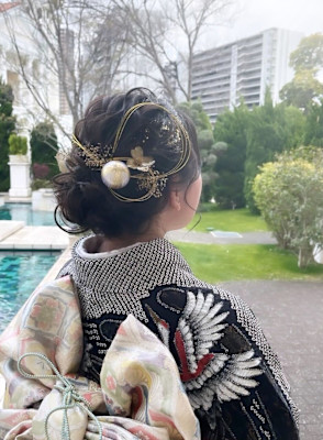 着付けアップアレンジ♪