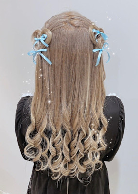 ハーフツイン‪✕‬ハートアレンジ♪