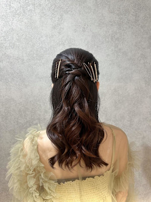 ★参列アレンジ/ハーフアップ/お呼ばれヘア