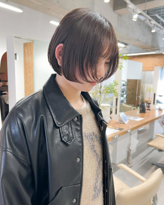 【hinari】オリーブベージュ/初カラー/顔周りカット