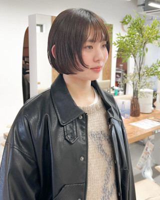 【hinari】オリーブベージュ/初カラー/顔周りカット