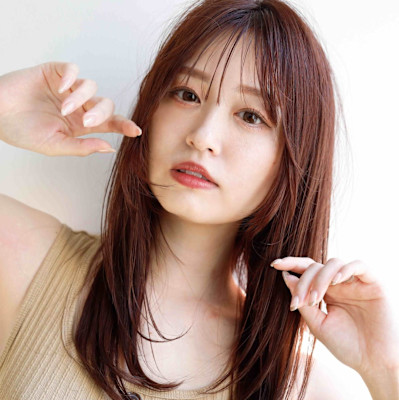 チェリーピンク顔周りレイヤー