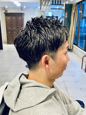 【20代 男性】カジュアル七三ツーブロ（大宮/バーバー）