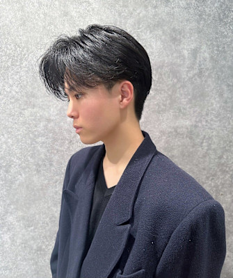 韓国風センターパートスタイル