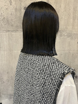 髪質改善＊ブルーブラックカラー＊美髪【Zina高槻】