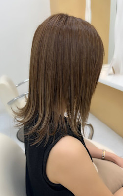 【ブリーチなしアッシュベージュ】