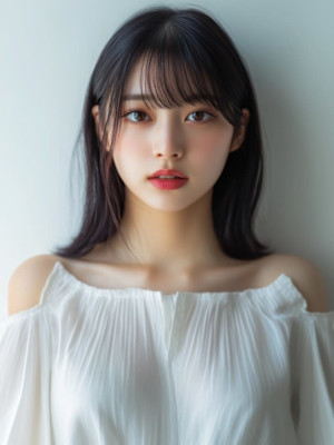 【pignon】ミディアムレイヤー ダークグレージュ 透明感