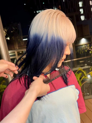 ルーツカラー　デザインカラー　ハイトーン　表参道/原宿