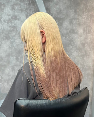 エンドカラー　デザインカラー　ハイトーン　表参道/原宿