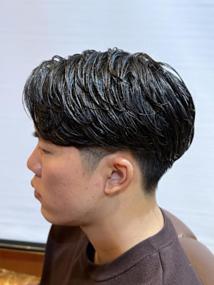 メンズワンカールパーマ