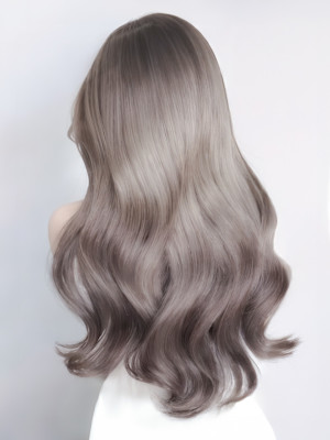 透明感♪髪質改善カラー小顔艶感ロンググレージュハイライト