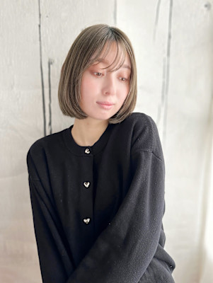 20代30代40代　重め清楚系外国人透明感小顔ボブ