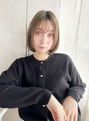 20代30代40代　重め清楚系外国人透明感小顔ボブ