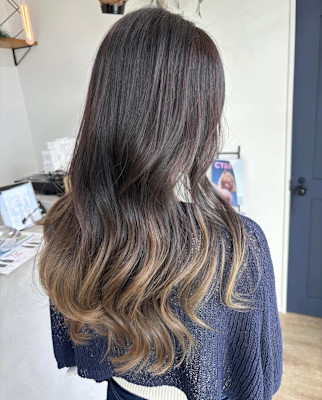 デザインカラーグラデーション髪質改善トリートメント