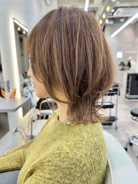 ハイライト&オシャレな小顔ネオウルフ　ウルフカット　ウルフ