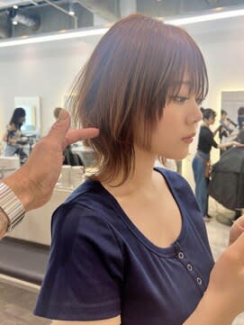 耳掛け×ウルフカット　ウルフ　ネオウルフ