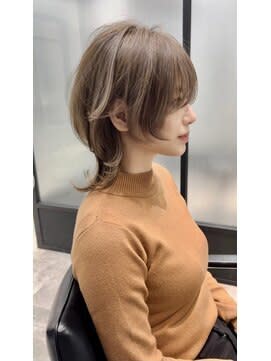 顔回りが可愛い☆　ボブウルフ　ウルフカット