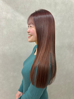 美髪髪質改善トリートメント/似合わせカット/フェミニンロング