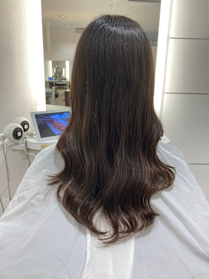 コテ巻き風パーマでヨシンモリ！スーパーロングにコテ巻き風パー