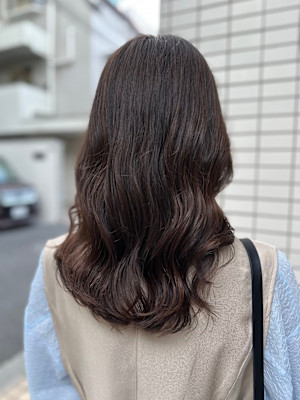 コテ巻き風パーマ/デジタルパーマ/韓国風パーマ/小顔カット