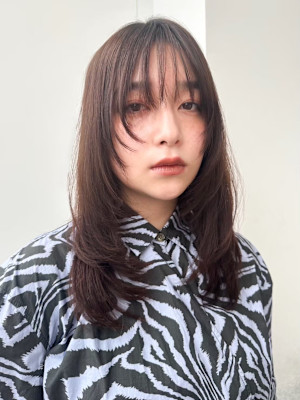 イメチェン外ハネボブ美髪ワイドバングレイヤー髪質改善縮毛矯正