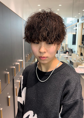 【爽太指名限定スタイル】マッシュウルフ波巻きスパイラル