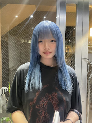 ペールブルー/ブルーカラー/ハイトーン/ブリーチ