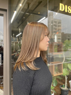 ブリーチなしベージュ