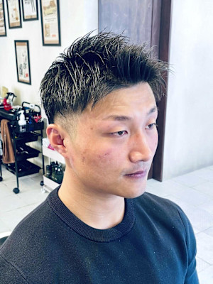 【30代 男性】ロンドンツーブロショート（大宮/バーバー）