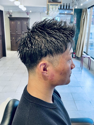 【30代 男性】ロンドンツーブロショート（大宮/バーバー）