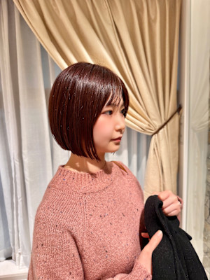 春カラー×ボブ