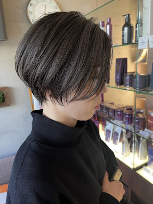 1ブリーチ 暗め透明感グレージュ