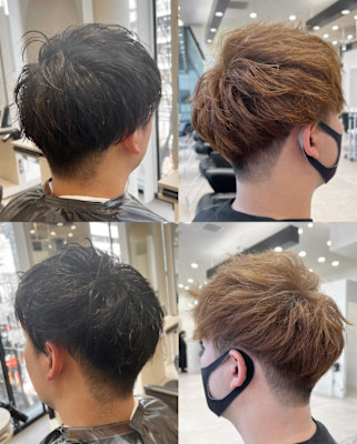 ！メンズのミルクティーベージュ！(ブリーチ無)