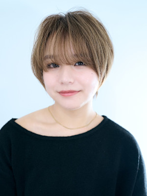 イメチェン外ハネボブ美髪ワイドバングレイヤーショート/原宿